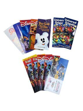 Disney Pamphlets Maps VTG 2002 Universal Downtown Disney Booklets Maps